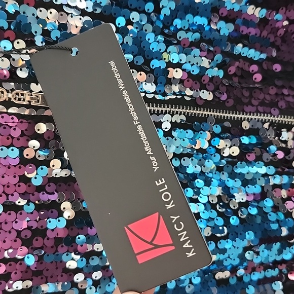 Sequin Long Sleeve Bomber Jacket - Picture 4 of 12